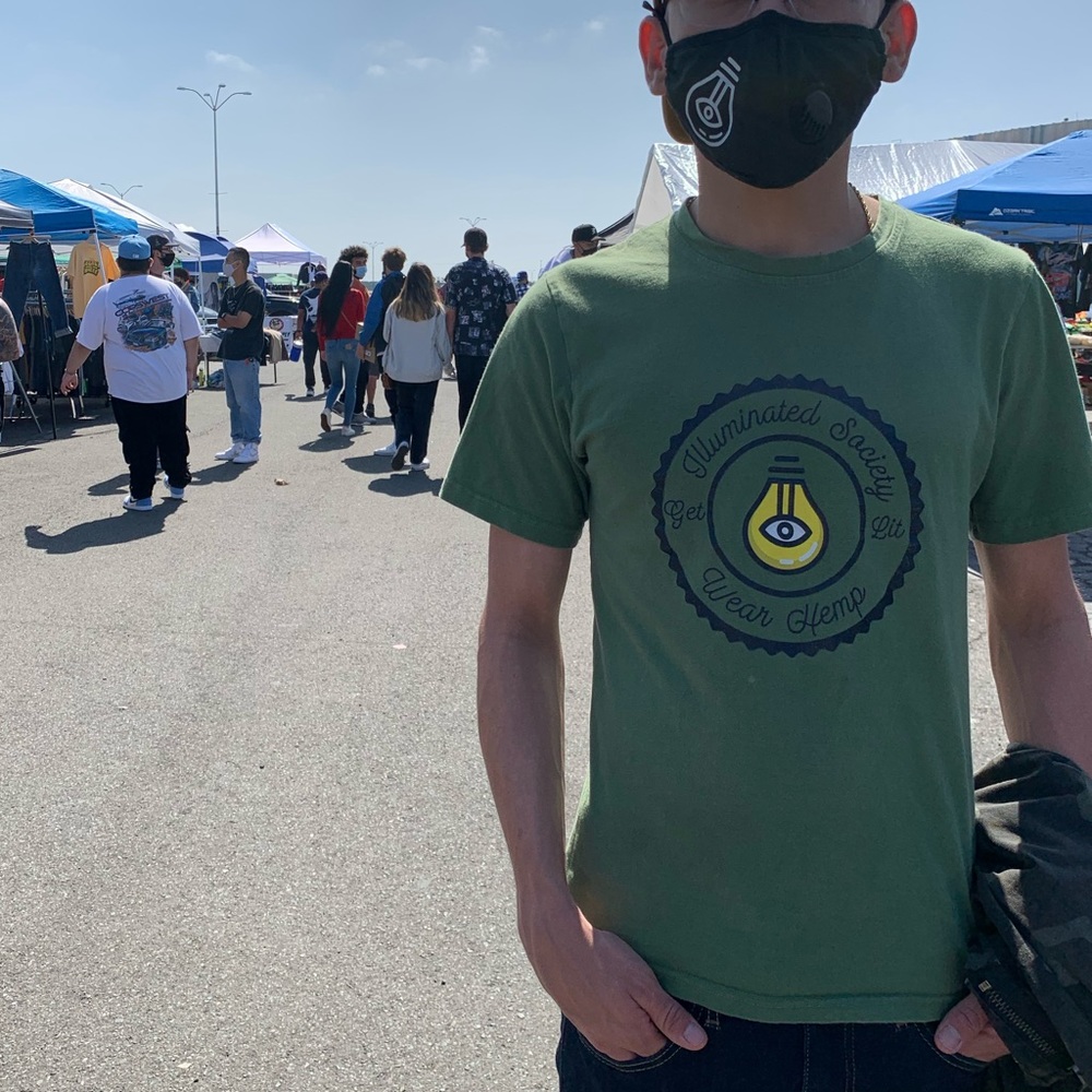 Organic Hemp Tee - “The Plant” green! - Picture 4 of 8
